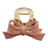 Cute pink bow hair clip, simple Korean-style hair accessory for girls, hair accessory clip, hair accessory, hair accessory Item Picture
